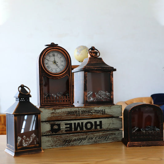 LED Kaminlicht Laterne 🔥 – Flammeneffekt Deko-Leuchte (verschiedene Designs / USB)