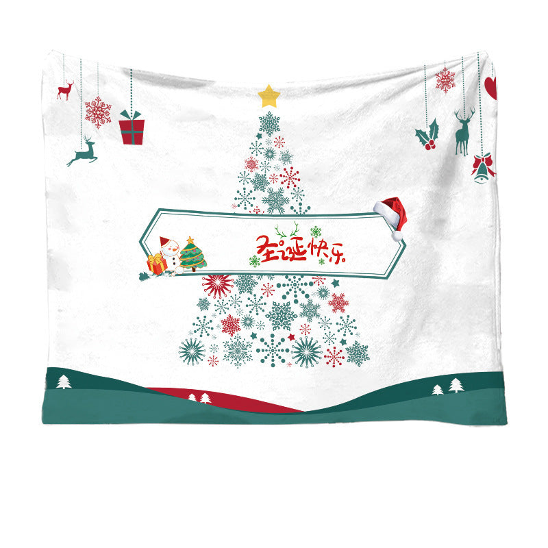 Weihnachtsdecke 🎅 Kuschelige Flanelldecke mit Rentiermotiv
