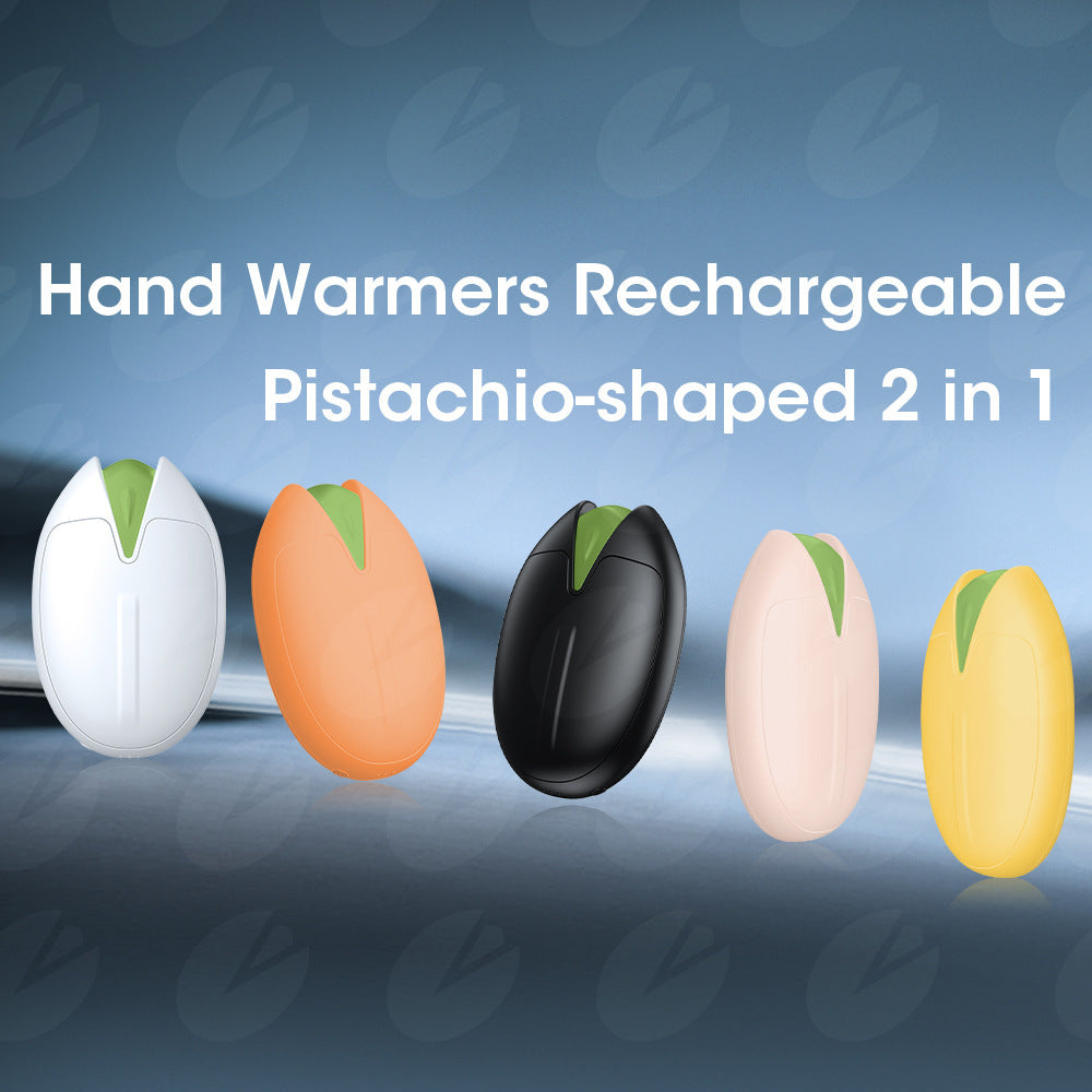 Wiederaufladbarer Handwärmer 🥜 Pistazien-Design | 2-in-1 Wärme & Powerbank