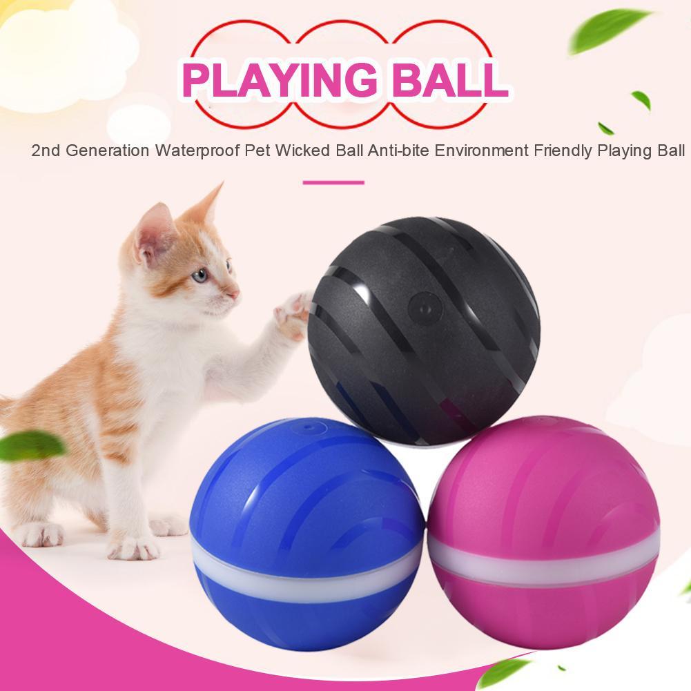 Interaktiver LED-Spielball 🐾 – Automatischer Katzen- & Hundespielball mit Licht & Bewegung