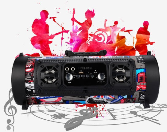 OXARY Subwoofer Bluetooth Speaker – Tragbarer Lautsprecher mit tiefem Bass & LED-Lichtshow