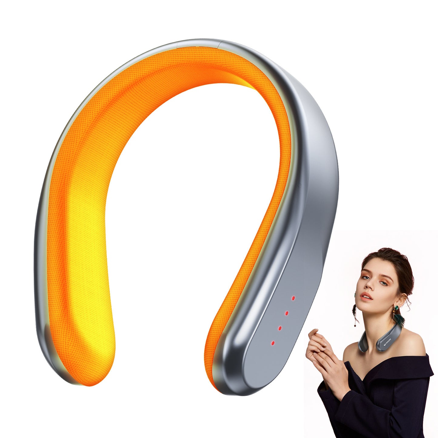 Tragbarer Halswärmer 🔥 Elektrische Nackenheizung | Für Büro, Outdoor & Zuhause