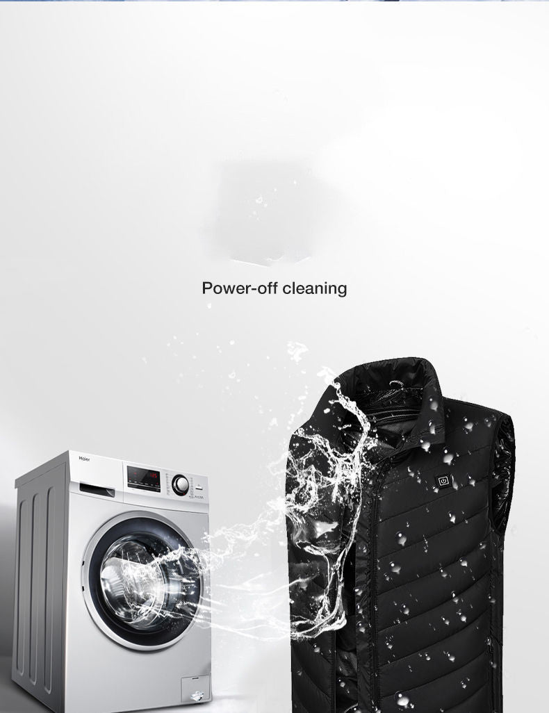 Beheizte Weste 🔥 USB-Aufladung & 3 Heizstufen | Warm durch den Winter (Camouflage)