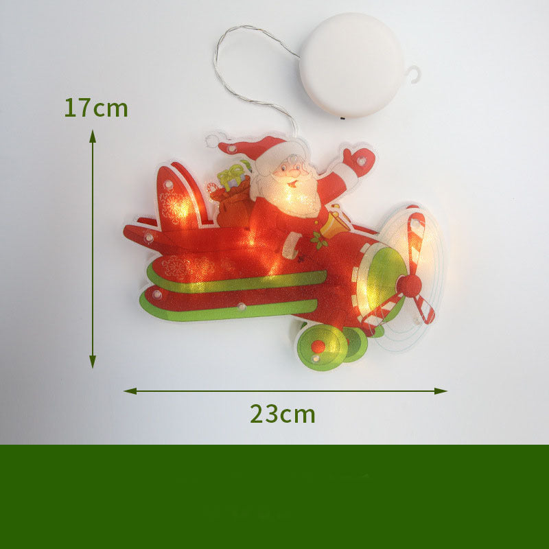 LED Fensterlichter 🎄 – Weihnachtsdeko mit Saugnapf (6er Set)