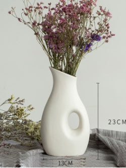 Minimalistische Keramikvase 🤍 – Handgefertigtes Design für stilvolle Wohnräume
