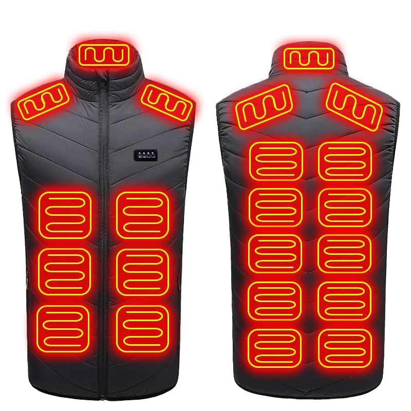 🔥 21-Zonen Heizweste Pro – UltraWarm™ USB Heating Vest