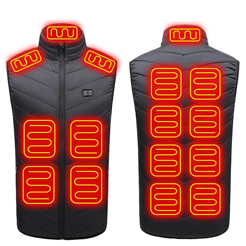🔥 21-Zonen Heizweste Pro – UltraWarm™ USB Heating Vest
