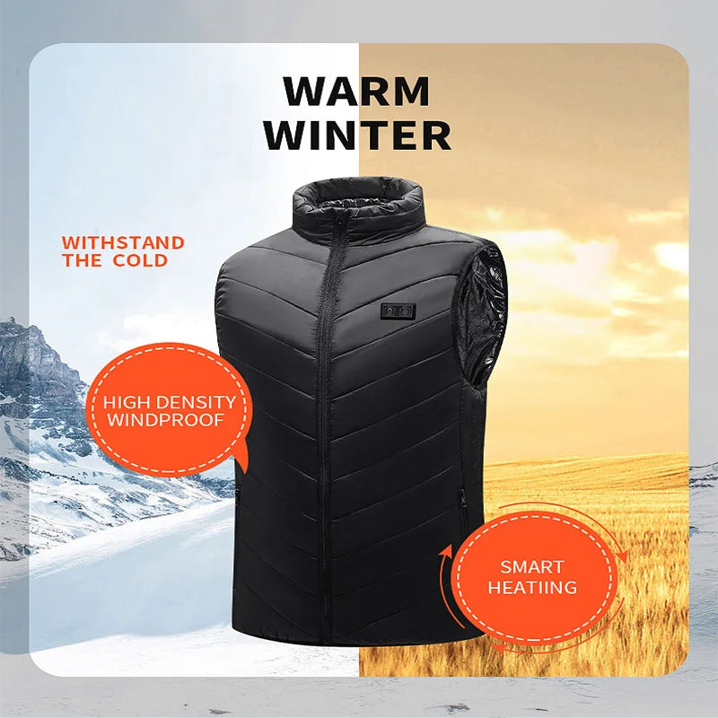 🔥 21-Zonen Heizweste Pro – UltraWarm™ USB Heating Vest
