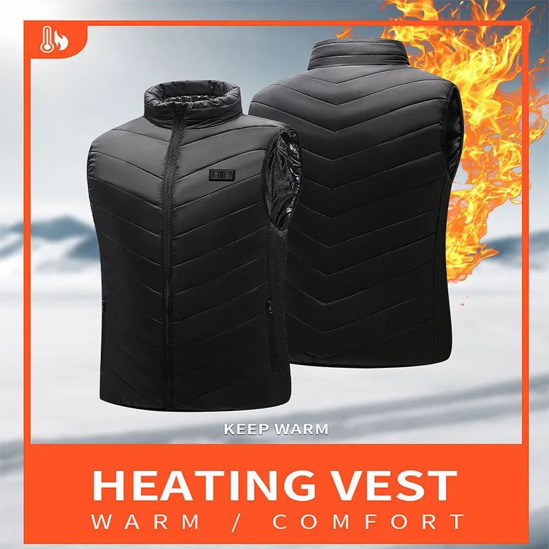 🔥 21-Zonen Heizweste Pro – UltraWarm™ USB Heating Vest