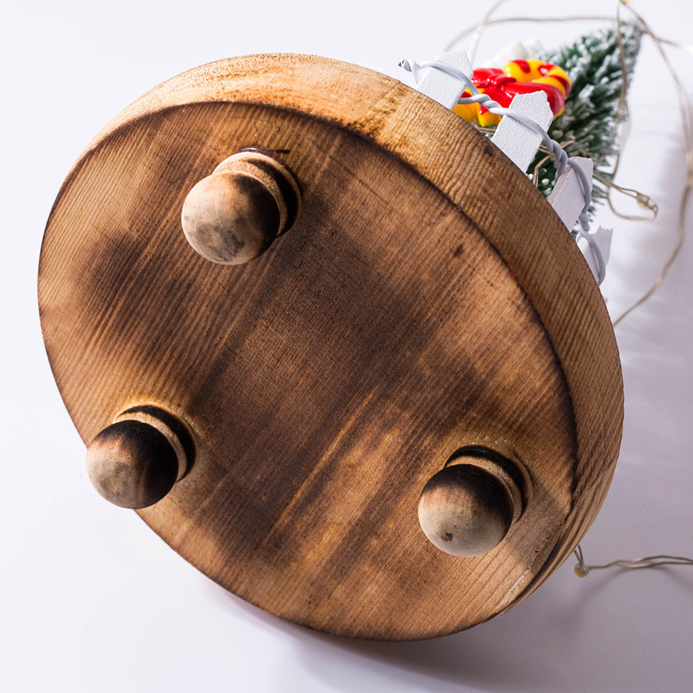 Weihnachtsbaum im Glas 🎄 LED-Lampe mit Deko & Schneeeffekt | Perfekte Weihnachtsdeko