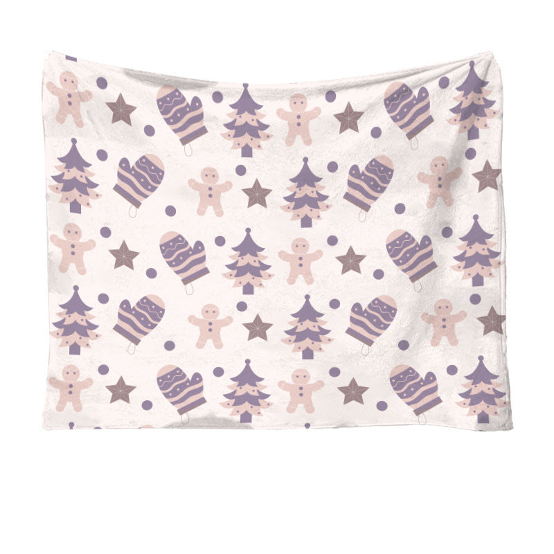 Weihnachtsdecke 🎅 Kuschelige Flanelldecke mit Rentiermotiv